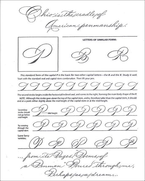 Spencerian Script Worksheets