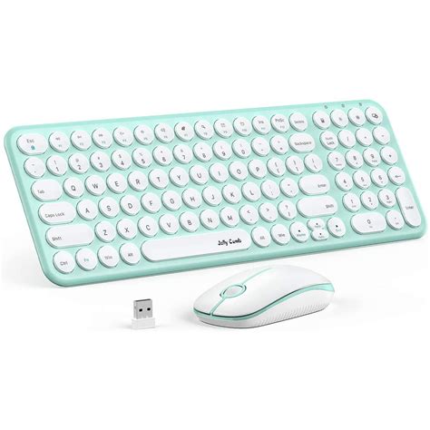 Wireless Keyboard and Mouse Combo, Jelly Comb 2.4GHz Ultra Thin ...