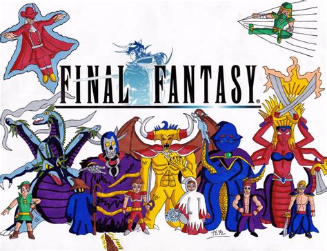 Final Fantasy 1 Characters poster by NinjaDude719 on DeviantArt