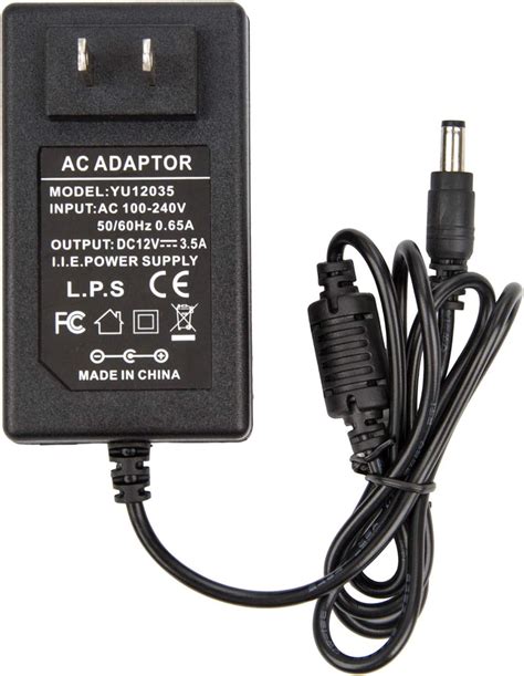 AC DC 12V 3.5A Power Supply Adapter 12 Volt 3.5 Amp 42W 5.5mm x 2.5mm ...