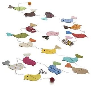 Paper Birds Garland - Contemporary - Desk Accessories