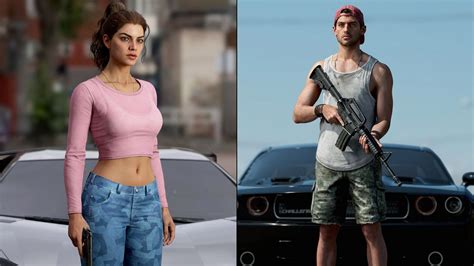 GTA 6 Lucia and Jason character models made by a 3D artist reminiscent ...