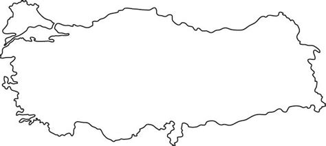 Turkey map outline - Map of Turkey outline (Western Asia - Asia)