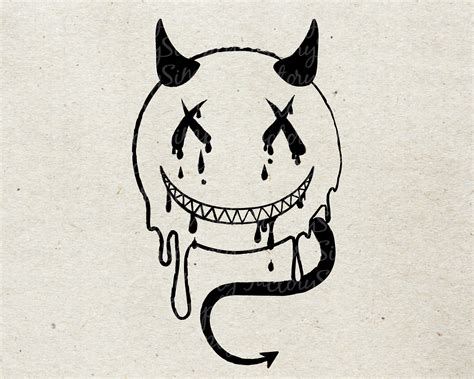 Devil Smiley Face Clipart