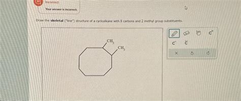 Solved Draw the skeletal ("line") structure of a cycloalkane | Chegg.com