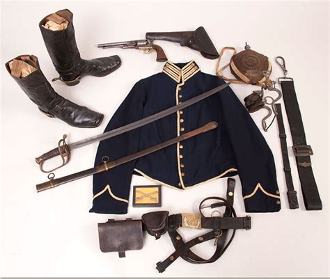 An intact US Cavalry trooper's original Uniform Complete Set American ...