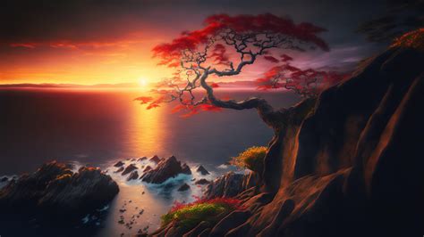 🔥 Free Download Beautiful Sunset Sea Coast Scenery 4k Wallpaper Iphone ...