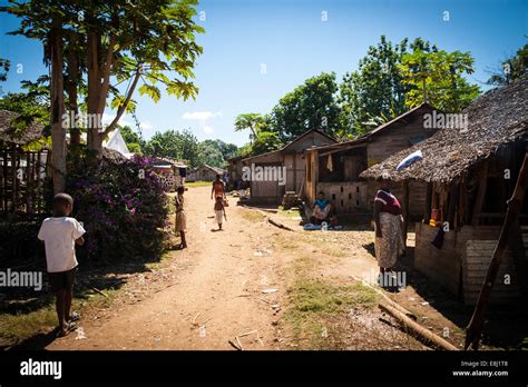 Life in rural poor village, Madagascar, Africa Stock Photo, Royalty ...