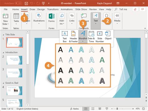 WordArt in PowerPoint | CustomGuide