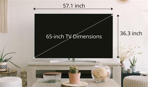 65-Inch TV Dimensions Guide for All Brands [mm, cm, inches &feet]