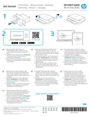 HP ENVY 6000 All-in-One series Printer Mode d'emploi | Manualzz