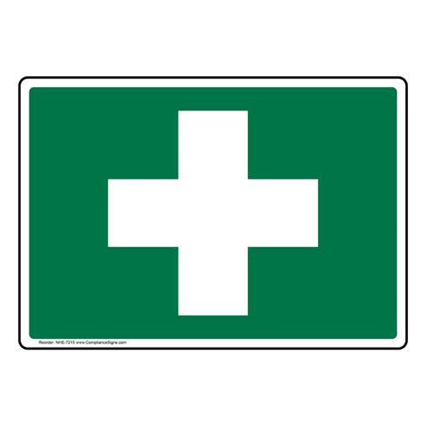 First Aid Cross Symbol Sign NHE-7215