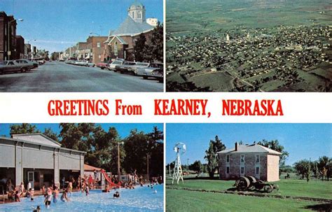 Kearney Nebraska City Scene Multiview Vintage Postcard K62210 - Mary L ...