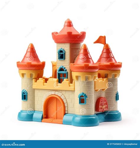 A Children S Toy in the Form of an Ancient Castle Made of Colorful ...