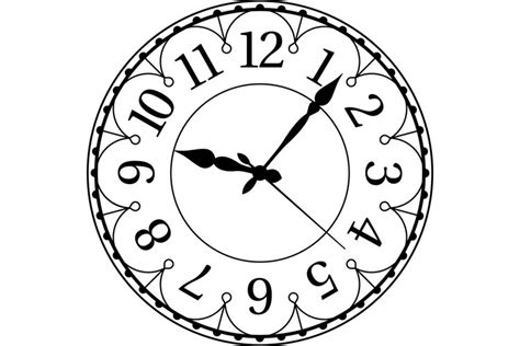 Vintage clock face SVG PNG EPS JPG (3082257)