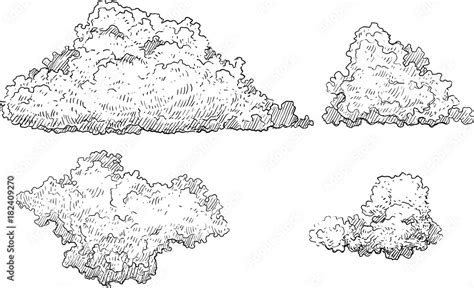 Cloud Line Art