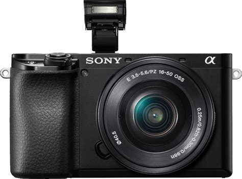 Sony Alpha 6100 Mirrorless 4K Video Camera with E PZ 16-50mm Lens Black ...