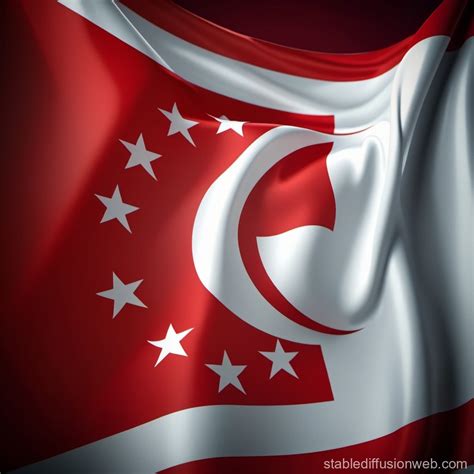 Singapore Flag Infographic Background | Stable Diffusion Online