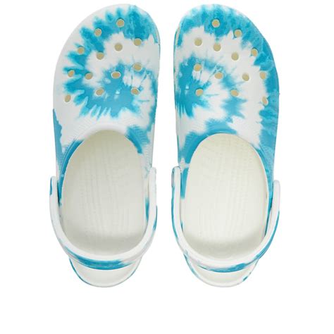 Crocs Classic Tie Dye Graphic Clog Digital Aqua | END. (US)