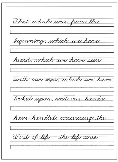 Free Printable Cursive Handwriting Worksheets – Download Printable ...