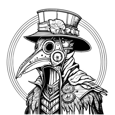 Plague Doctor Drawing By Katerina Kopaeva Pixels | lupon.gov.ph