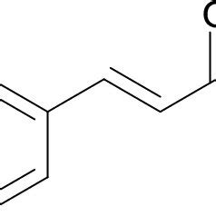 Structure of trans-cinnamaldehyde or cinnamaldehyde. | Download ...