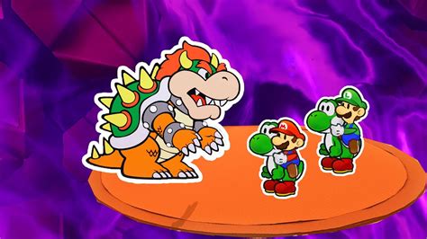 Bowser Teams up with Mario & Luigi in Paper Mario The Origami King ...