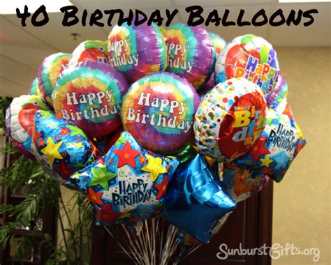 40 Birthday Balloons - Thoughtful Gifts | Sunburst GiftsThoughtful ...