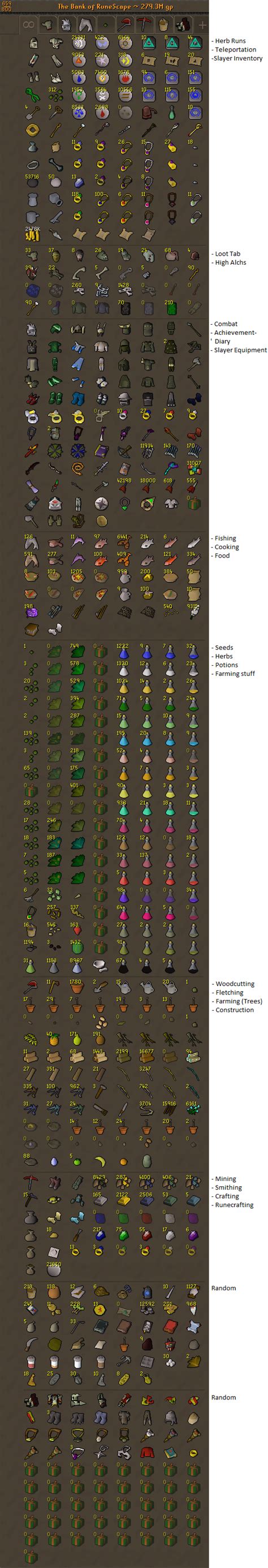 [OSRS] First try to organize my bank, any tips? : r/BankTabs