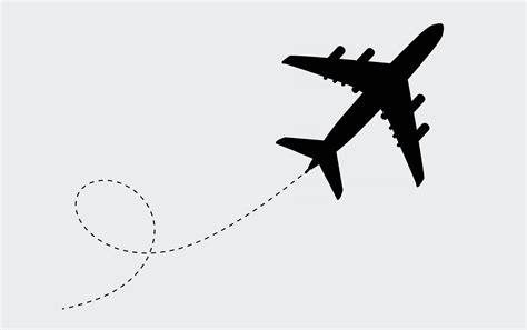 Flying Airplane Silhouette vector design 2409950 Vector Art at Vecteezy