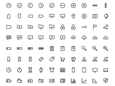 700 Outline Icons Sketch freebie - Download free resource for Sketch ...