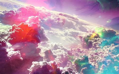 Rainbow Clouds Wallpaper - WallpaperSafari