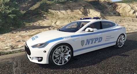 2016 Tesla Model S - NYPD - USA, New York Police [Paintjob] - GTA5-Mods.com