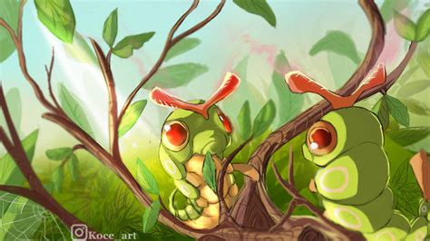 Caterpie #010 by Koce-Art on DeviantArt