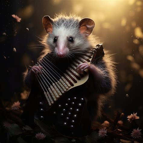 Free AI Image | Wild opossum cartoon character