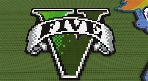 GTA 5 Logo pixel art by 8BitBluBlu on DeviantArt