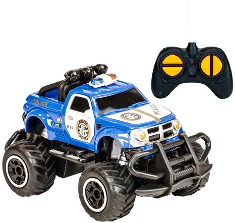 Blue Block Factory Small Remote Control Monster Police Car Toy ...