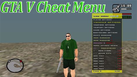 GTA V Cheat Menu For GTA San Andreas For Pc