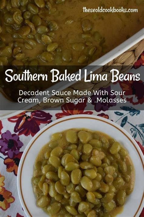 Baked Lima Bean Casserole Recipe - These Old Cookbooks