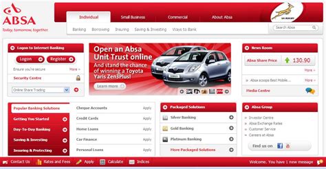 Financial: ABSA internet banking