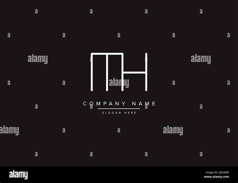 MH logo design vector illustration template Stock Vector Image & Art ...