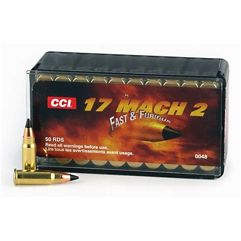 CCI, .17 Mach 2, Rimfire, 17 Grain, 500 Rounds - 91823, .17 HMR Ammo at ...