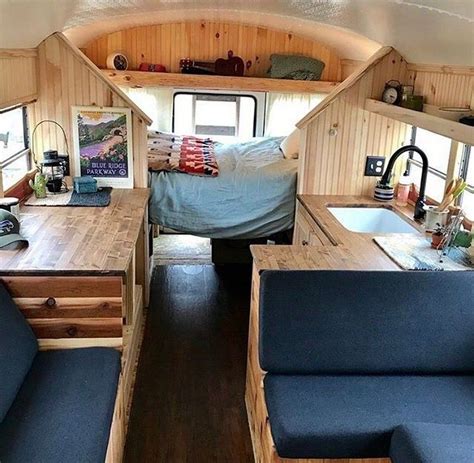 Beautiful Interior Bus Camper Conversion For Tour (27) - Decomagz | Bus ...