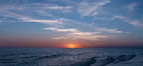 Free photo: Calm Sea during Sunset - Beach, Clouds, Horizon - Free ...