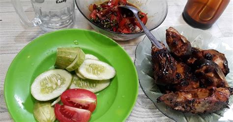 Resep Ikan patin panggang + sambal kecap + lalapan oleh Husnia 'azmi ...