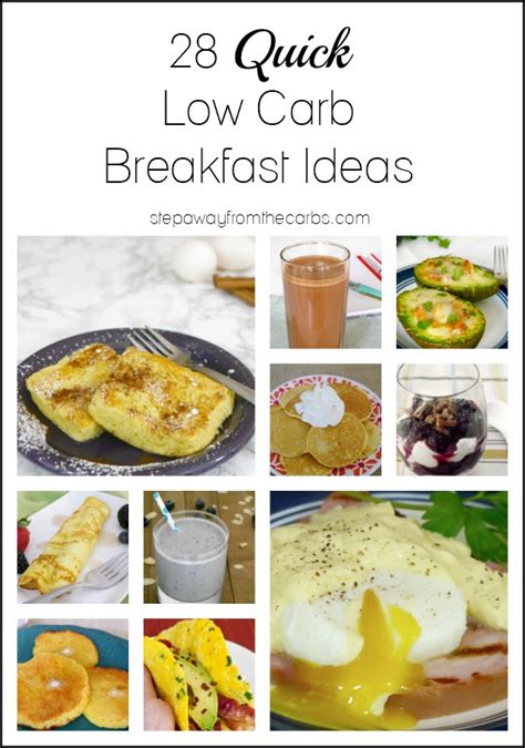 28 Quick Low Carb Breakfast Ideas - Step Away From The Carbs