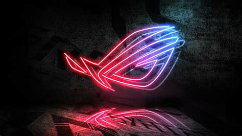 HD wallpaper: ASUS, RoG, neon, 4K | Wallpaper Flare