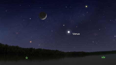 April is the month of Venus! See the 'evening star' at its brightest ...