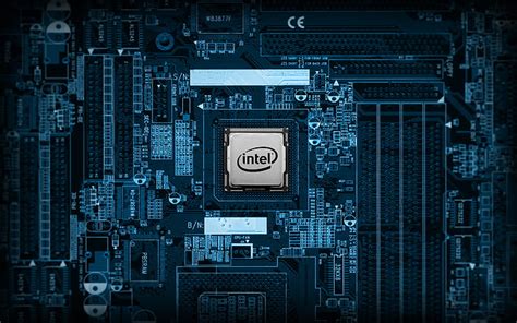 HD wallpaper: Intel Chip, blue and gray intel circuit board | Wallpaper ...