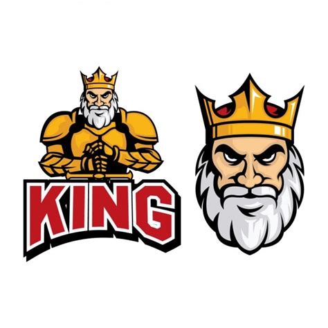 Free Vector | Coloured king logo design